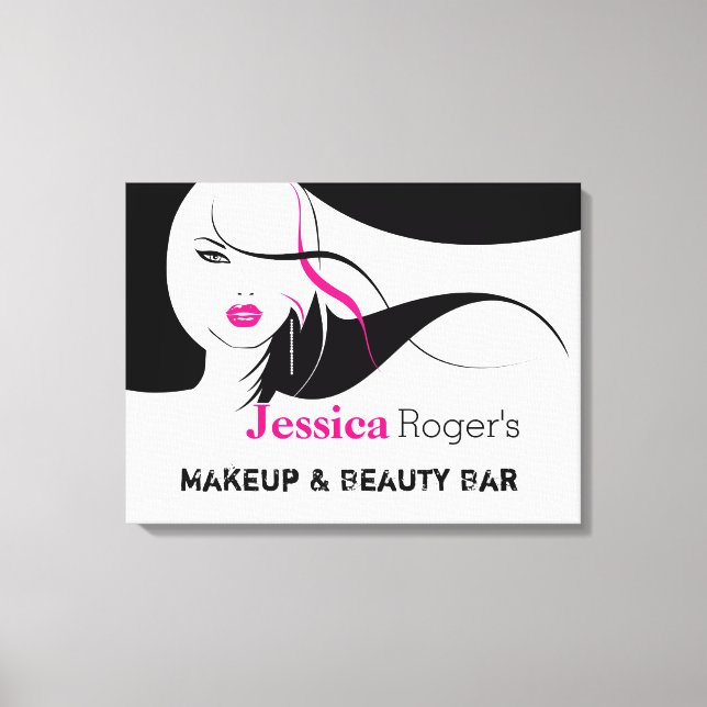 Anpassadets företagssignatur/väggkonst canvastryck (Framsida)