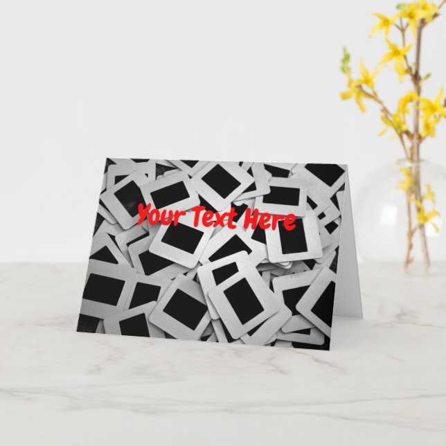 Anpassadets fotobilder kort (Gul blomma)