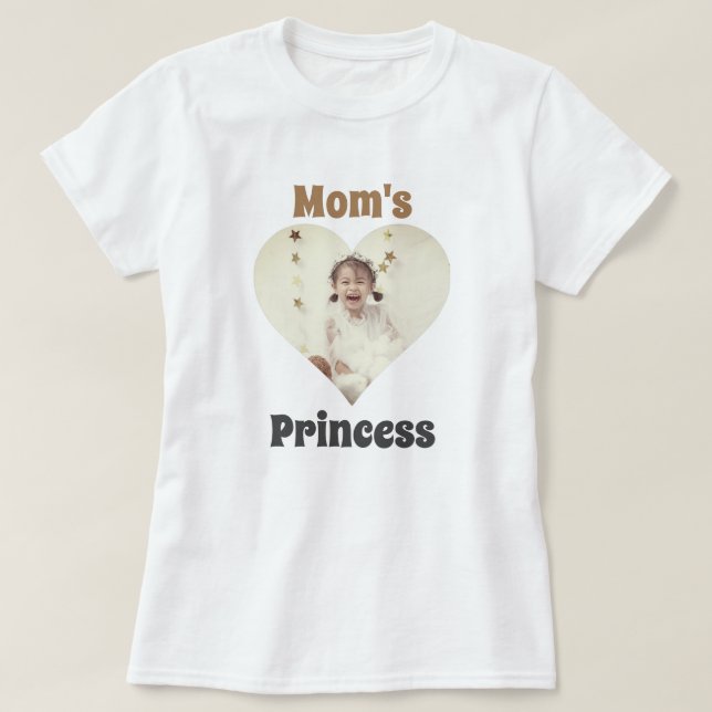 Anpassadets fotoprincess T-Shirt (Design framsida)