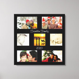 Anpassadets fototextfamilj porträtt canvas art