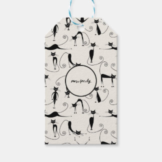 Anpassadets inbyggda katt presentetikett