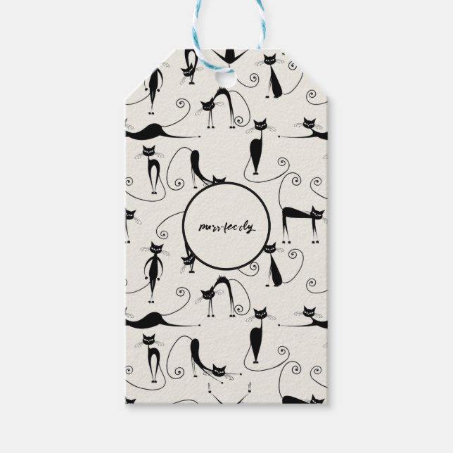 Anpassadets inbyggda katt presentetikett (Framsidan)