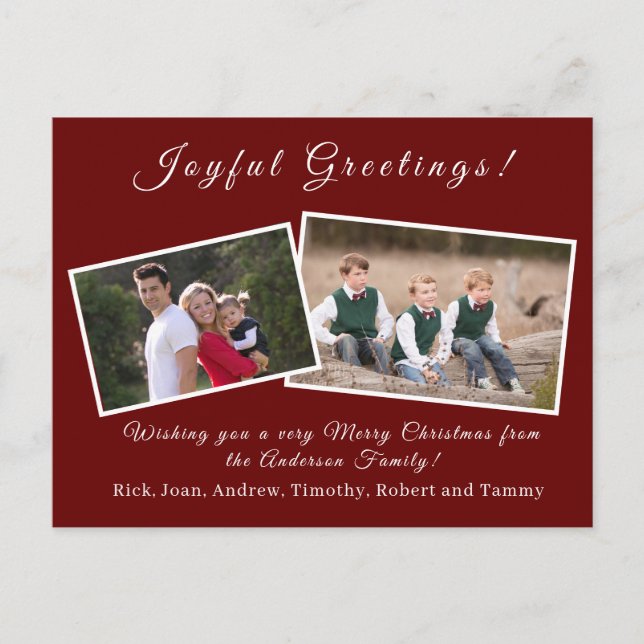 Anpassadets julkort helg vykort (Framsida)