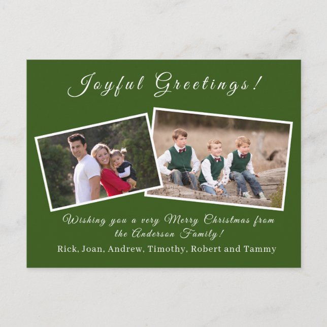 Anpassadets julkort helg vykort (Framsida)