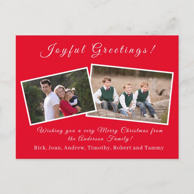 Anpassadets julkort helg vykort (Framsida)