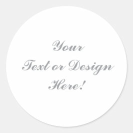Anpassadets klassiska rund etikett - din design