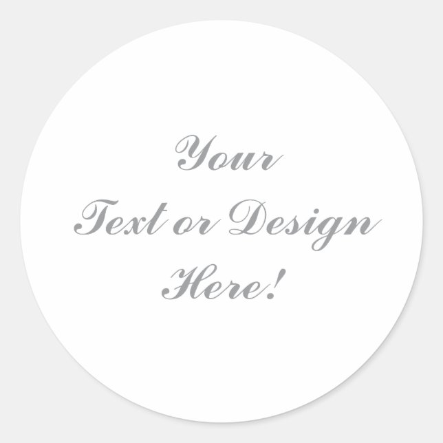 Anpassadets klassiska rund etikett - din design (Framsida)