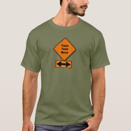 Anpassadets konstruktionstecken + pilar T-Shirt