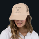 Anpassadets Logotyp och text Kvinnor i Khaki Baseb Keps<br><div class="desc">Unisex Business Company Logotyp Employee Elegant Modern Promotional Template Upload Add Logotyp Manar & Women's Khaki Baseball & Truckerkeps... </div>