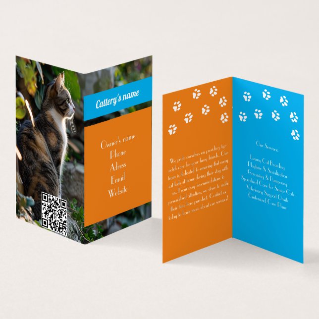 Anpassadets mappade Affärskort för batteri Visitkort (In- och utsida)