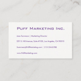 Anpassadets minimalistiska Affärskort Visitkort