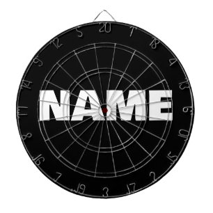 Anpassadets minimalistiska initialer namn darttavla