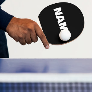 Anpassadets minimalistiska initialer namn pingisracket