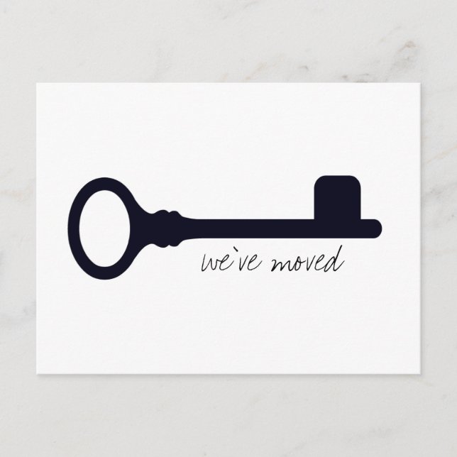 Anpassadets moderna Flytta-meddelande Meddelande Vykort (Framsida)