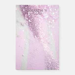 Anpassadets moderna Glitter-anteckningar Post-it Block
