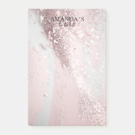 Anpassadets moderna Glitter-anteckningar Post-it Block