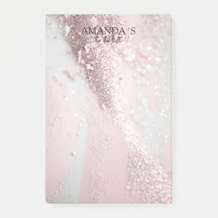 Anpassadets moderna Glitter-anteckningar Post-it Block