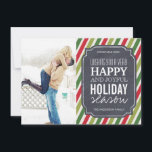 Anpassadets moderna Rand julfotkort Julkort<br><div class="desc">Anpassadets Helgdag-fotokort för kalkylbord - Skapat med Färgdesigner Inc. All text kan ändras! Alla formgivningar är skyddade enligt upphovsrätten 2008-2013.</div>