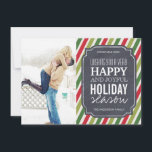 Anpassadets moderna Rand julfotkort Julkort<br><div class="desc">Anpassadets Helgdag-fotokort för kalkylbord - Skapat med Färgdesigner Inc. All text kan ändras! Alla formgivningar är skyddade enligt upphovsrätten 2008-2013.</div>