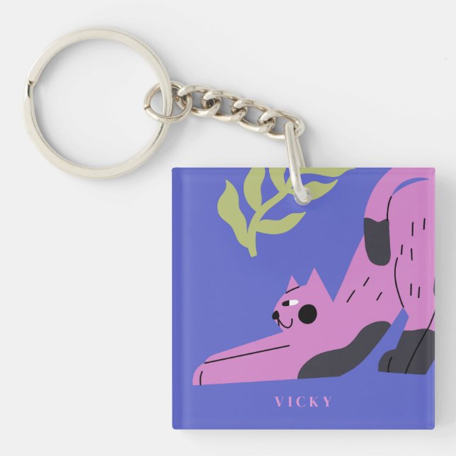 Anpassadets moderna Rosa Kattunge (Framsidan)