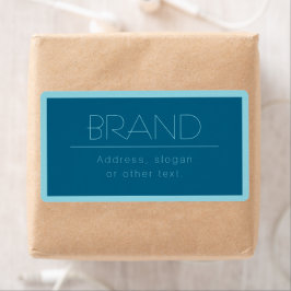 Anpassadets moderna text | Ocean & Robin Egg Blue Fraktsedel