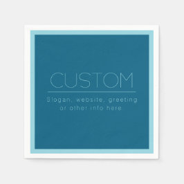 Anpassadets moderna text | Ocean & Robin Egg Blue Pappersservett