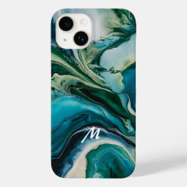 Anpassadets monogrammade marmorharts design