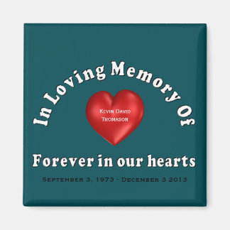 Anpassadets Personlig Memorial Magnet