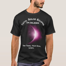 Anpassadets Personlig TOTAL SOLAR ECLIPSE T Shirt