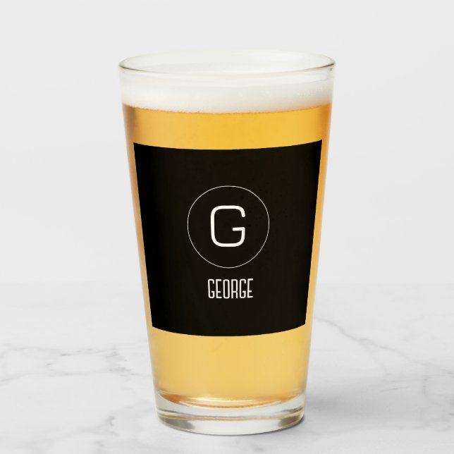 Anpassadets personliga namn logotyp glaskopp (Framsida fylld)