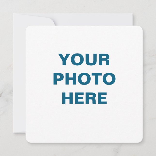 Anpassadets platta meddelandekort meddelande (Framsida)