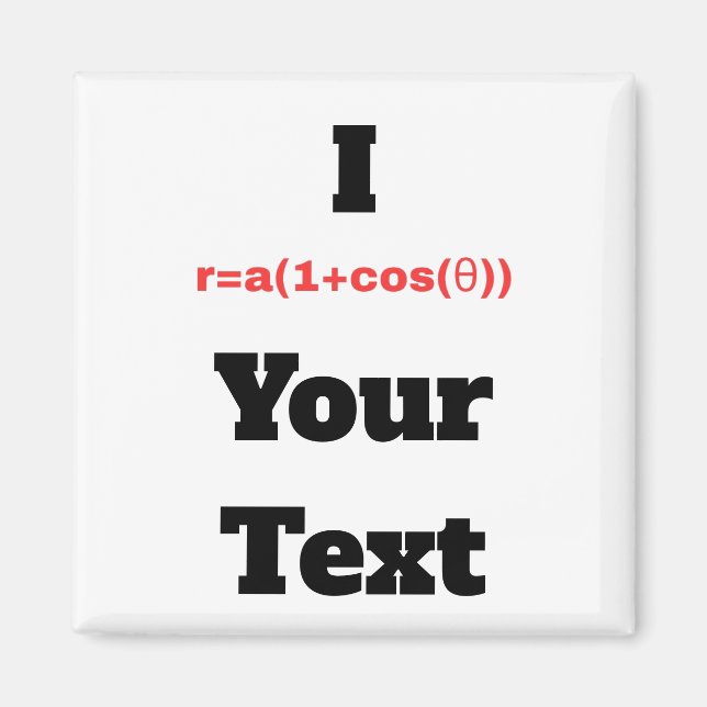 Anpassadets Polar Ekvation (I Heart) Magnet (Framsidan)