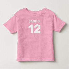 Anpassadets rosa (fram- och bakdesign) spädbarn t shirt