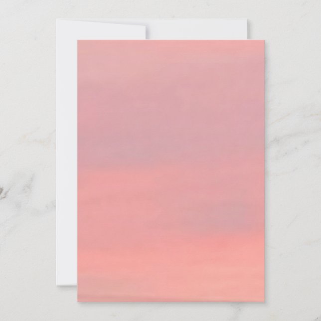 Anpassadets Rosa och Lila Himlar Inbjudningar (Framsida)