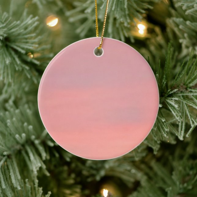 Anpassadets Rosa och Lila Himlar Julgransprydnad Keramik (Träd)