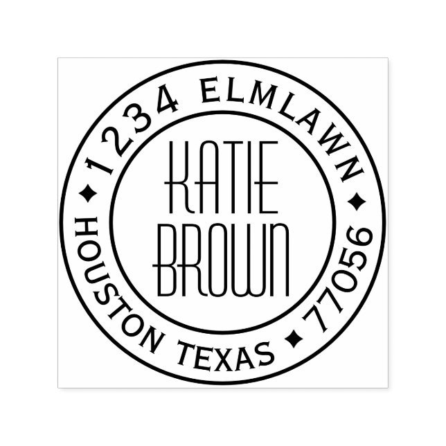 Anpassadets självhäftande 1,5-tums x1,5-tums Frimä Självfärgande Stämpel (Design)