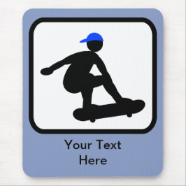 Anpassadets Skater på Skateboard-Logotyp Musmatta