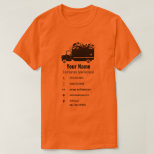 Anpassadets skräppost slösar gult för borttagnings t shirt