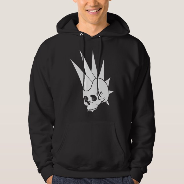 Anpassadets skräppostlösa skulldiagram, version 2 hoodie (Framsida)