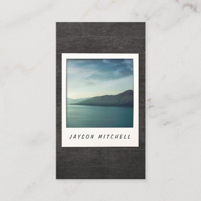 Anpassadets snabbfotokort för fotografer visitkort (Framsida)