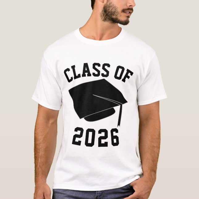 Anpassadets Studenten-klass T Shirt (Framsida)