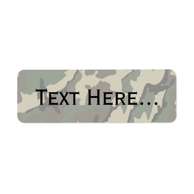 Anpassadets text, Kameraetiketter Returadress Etikett (Framsidan)