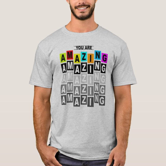 "Anpassadets typografi - inspirerande citattecken T Shirt (Framsida)