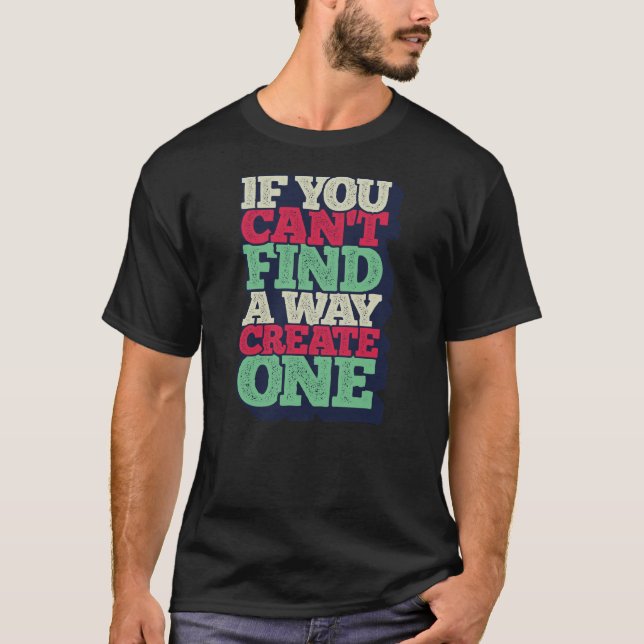 "Anpassadets typografi - inspirerande citattecken T Shirt (Framsida)