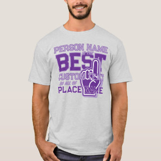 Anpassadets uppskattning för BÄST i TOWN! Lila T Shirt