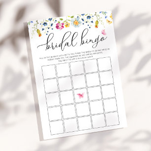 Anpassadets vattenfärgskort för Bingo-spel Inbjudningar