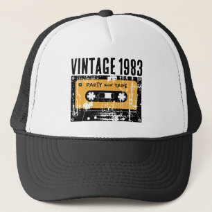 Anpassadets Vintage 1983 Kassettband Keps