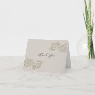Anpassadets Vintage Inspired Note Card Kort