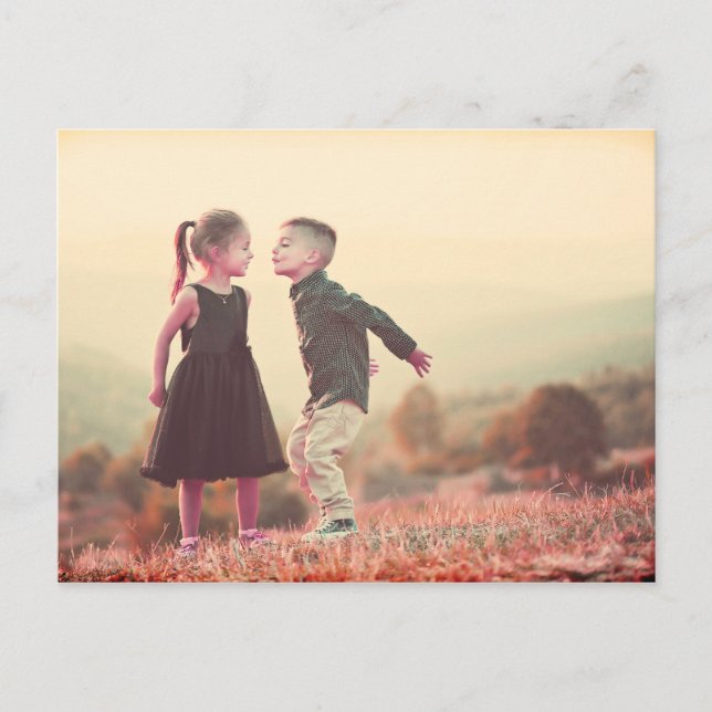 anpassadets vintage kyssar barn under sol vykort (Framsida)