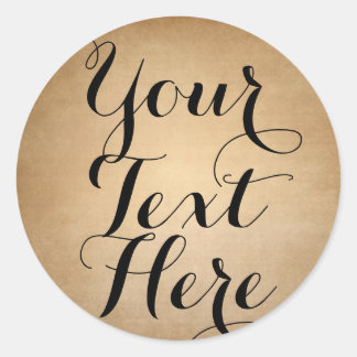 Anpassadets vintage runt klistermärke